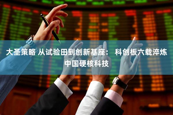 大圣策略 从试验田到创新基座： 科创板六载淬炼中国硬核科技