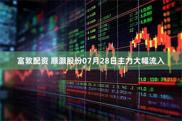 富敦配资 顺灏股份07月28日主力大幅流入